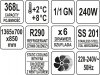 STÓŁ CHŁODNICZY 368L Z 6 SZUFLADAMI YATO YG-05281 YG-05281